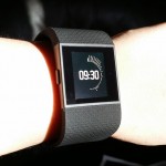 Fitbit Surge Flare Watch Face. Love that it shows your heart rate over the hour.
